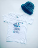 Tugboat and Whale Logo T-Shirt
