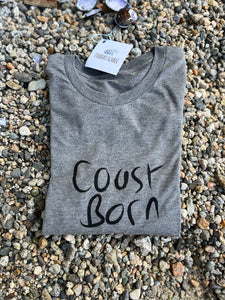 Coast Born Unisex Adult Triblend T-shirt Grey