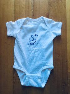 Ruby Tugboat Baby Bodysuit