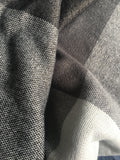 Blanket Scarf Black on Grey
